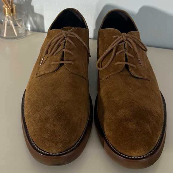 NEW!!! To Boot New York
ADAM DERRICK Oxford Gunn Mid Brown Suede Derby - Picture 1 of 7